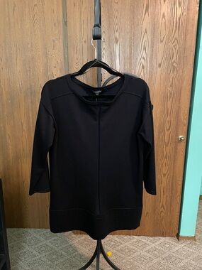 Women's Black Knit Pullover Sweater - Unbranded